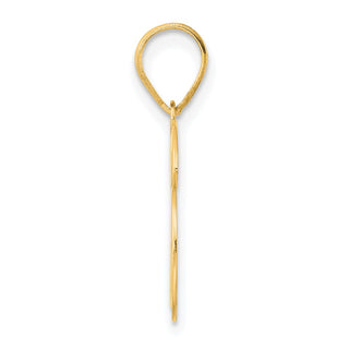 14k Yellow Gold Polished Number 36 Pendant