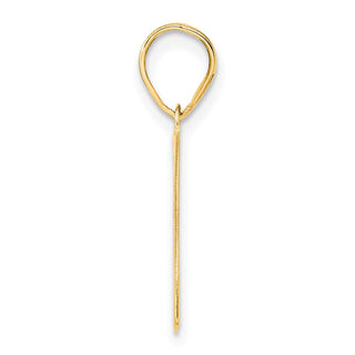 14k Yellow Gold Polished Number 37 Pendant
