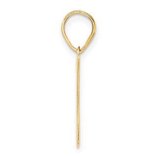 14k Yellow Gold Polished Number 37 Pendant