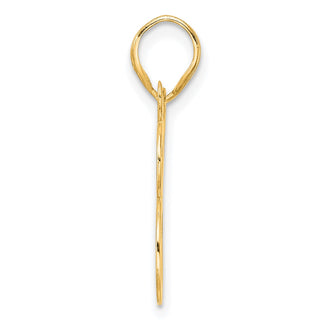 14k Yellow Gold Polished Number 38 Pendant