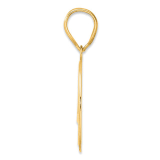 14k Yellow Gold Polished Number 40 Pendant