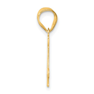 14k Yellow Gold Polished Number 44 Pendant