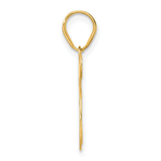 14k Yellow Gold Polished Number 45 Pendant APN45