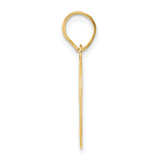 14k Yellow Gold Polished Number 49 Pendant