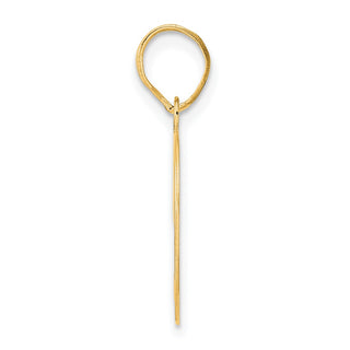 14k Yellow Gold Polished Number 49 Pendant