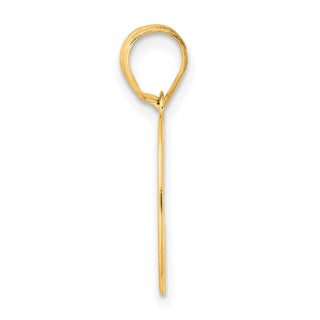 14k Yellow Gold Polished Number 50 Pendant APN50