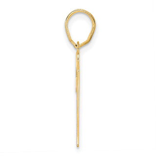 14k Yellow Gold Polished Number 51 Pendant
