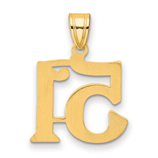 14k Yellow Gold Polished Number 51 Pendant