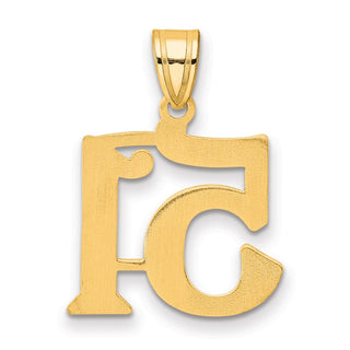 14k Yellow Gold Polished Number 51 Pendant