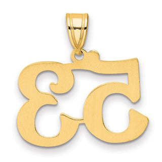 14k Yellow Gold Polished Number 53 Pendant