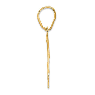 14k Yellow Gold Polished Number 54 Pendant
