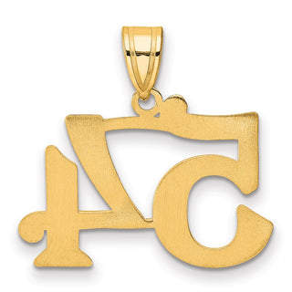 14k Yellow Gold Polished Number 54 Pendant