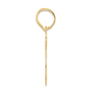 14k Yellow Gold Polished Number 55 Pendant