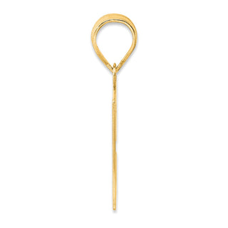 14k Yellow Gold Polished Number 57 Pendant