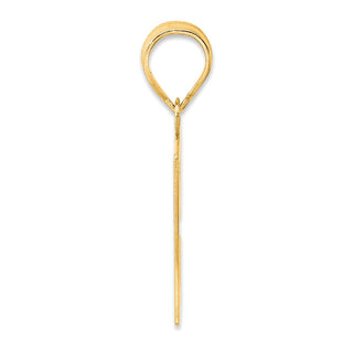 14k Yellow Gold Polished Number 57 Pendant