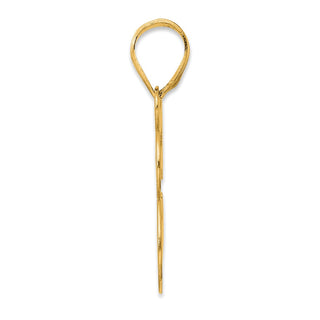 14k Yellow Gold Polished Number 58 Pendant