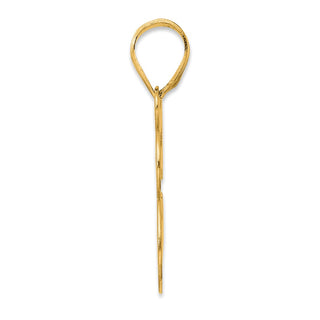 14k Yellow Gold Polished Number 58 Pendant