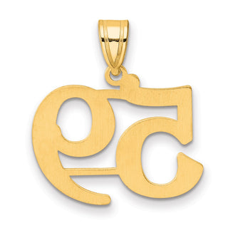 14k Yellow Gold Polished Number 59 Pendant