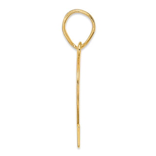 14k Yellow Gold Polished Number 62 Pendant