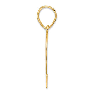 14k Yellow Gold Polished Number 62 Pendant
