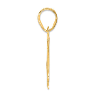 14k Yellow Gold Polished Number 64 Pendant