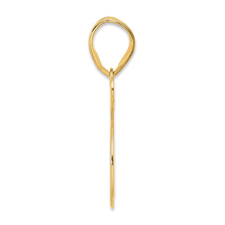 14k Yellow Gold Polished Number 65 Pendant