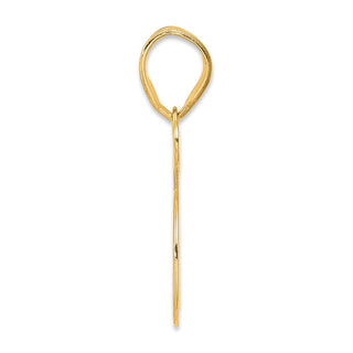 14k Yellow Gold Polished Number 65 Pendant
