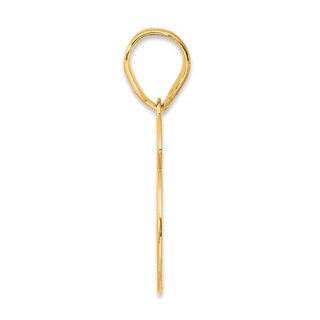 14k Yellow Gold Polished Number 66 Pendant