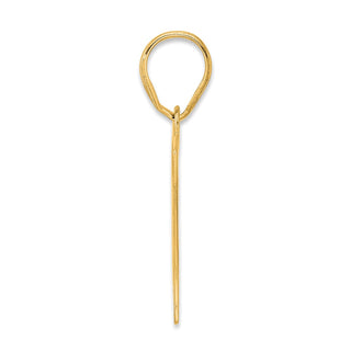 14k Yellow Gold Polished Number 67 Pendant