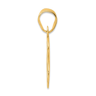14k Yellow Gold Polished Number 68 Pendant