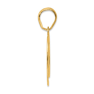 14k Yellow Gold Polished Number 69 Pendant