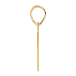 14k Yellow Gold Polished Number 71 Pendant