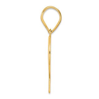 14k Yellow Gold Polished Number 72 Pendant