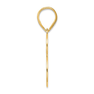 14k Yellow Gold Polished Number 73 Pendant