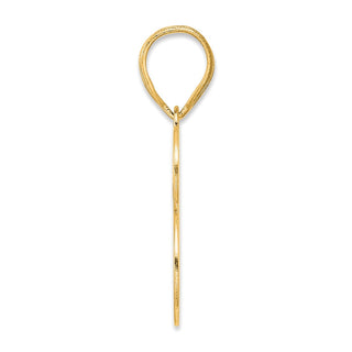 14k Yellow Gold Polished Number 73 Pendant