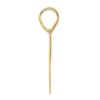14k Yellow Gold Polished Number 74 Pendant