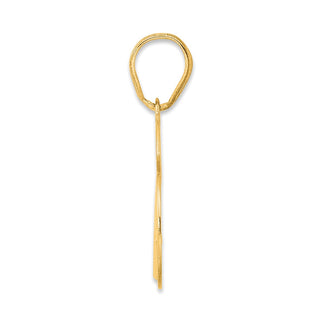 14k Yellow Gold Polished Number 76 Pendant