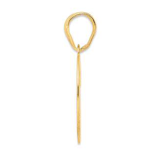 14k Yellow Gold Polished Number 79 Pendant