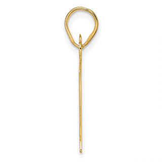 14k Yellow Gold Polished Number 81 Pendant