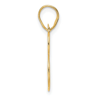14k Yellow Gold Polished Number 83 Pendant