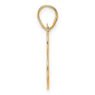 14k Yellow Gold Polished Number 83 Pendant