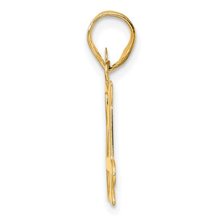 14k Yellow Gold Polished Number 84 Pendant
