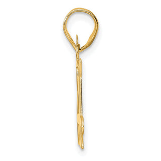 14k Yellow Gold Polished Number 84 Pendant