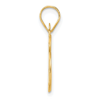 14k Yellow Gold Polished Number 86 Pendant
