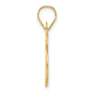 14k Yellow Gold Polished Number 86 Pendant