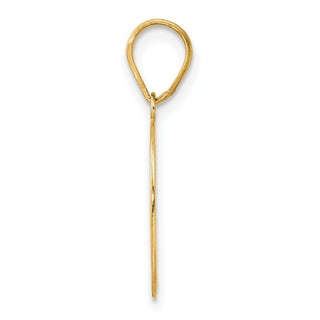14k Yellow Gold Polished Number 90 Pendant