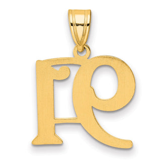 14k Yellow Gold Polished Number 91 Pendant