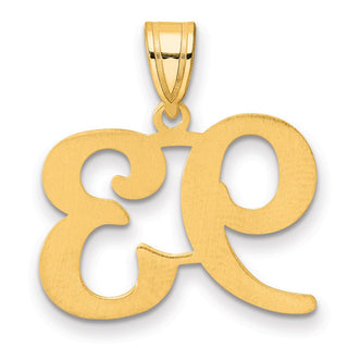 14k Yellow Gold Polished Number 93 Pendant