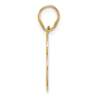 14k Yellow Gold Polished Number 96 Pendant