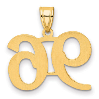 14k Yellow Gold Polished Number 96 Pendant